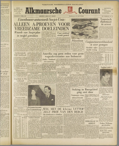 Alkmaarsche Courant 1958-04-09
