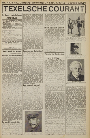Texelsche Courant 1933-09-27