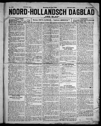 Noord-Hollandsch Dagblad : ons blad 1925-06-29