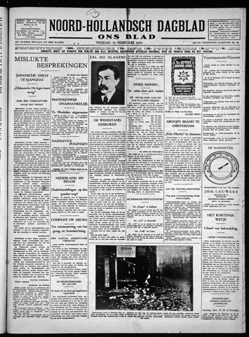 Noord-Hollandsch Dagblad : ons blad 1932-02-19