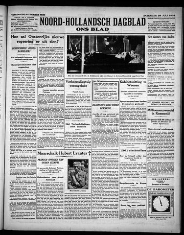 Noord-Hollandsch Dagblad : ons blad 1934-07-28