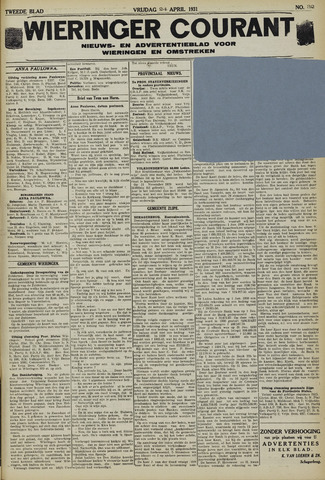 Wieringer courant 1931-04-24