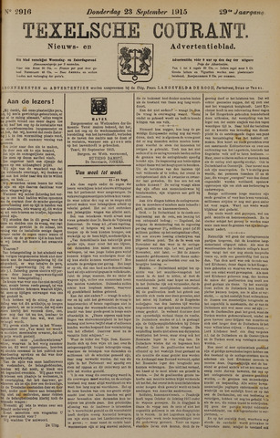 Texelsche Courant 1915-09-23