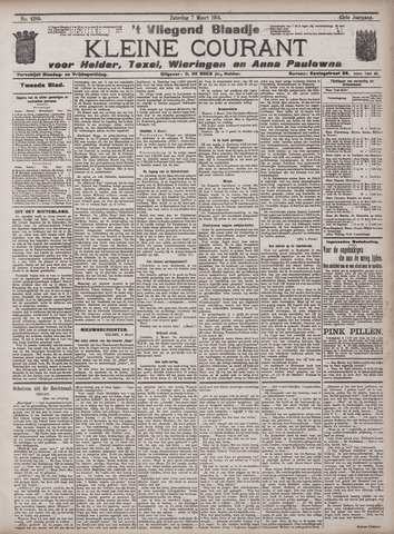 Vliegend blaadje : nieuws- en advertentiebode voor Den Helder 1914-03-07