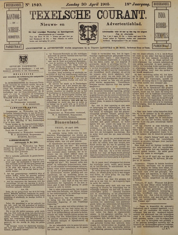 Texelsche Courant 1905-04-30