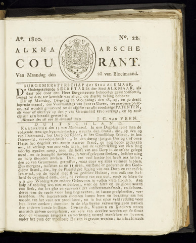Alkmaarsche Courant 1810-05-28