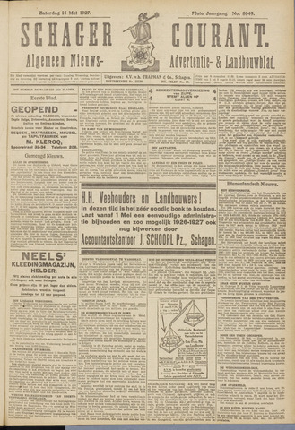 Schager Courant 1927-05-14