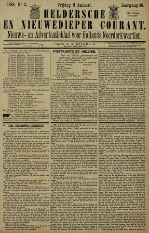 Heldersche en Nieuwedieper Courant 1888-01-06