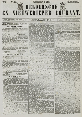 Heldersche en Nieuwedieper Courant 1876-05-03