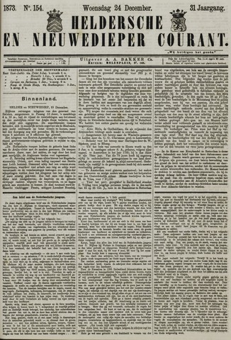 Heldersche en Nieuwedieper Courant 1873-12-24