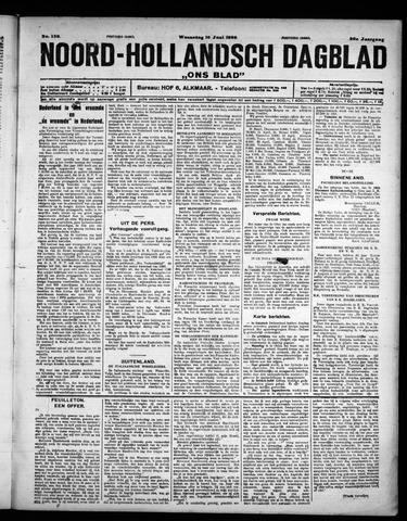 Noord-Hollandsch Dagblad : ons blad 1926-06-16
