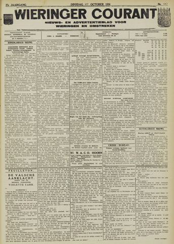 Wieringer courant 1936-10-27