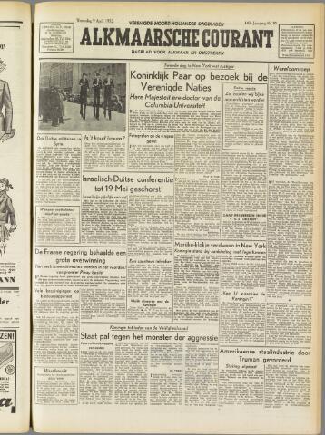 Alkmaarsche Courant 1952-04-09