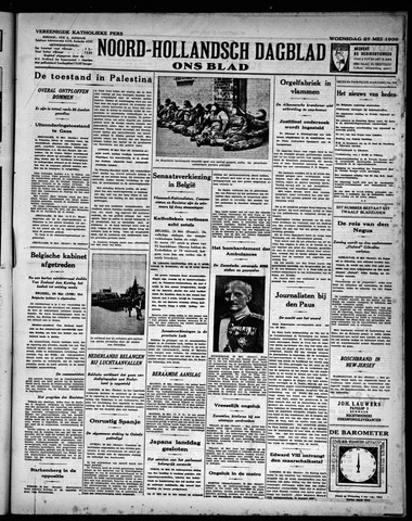 Noord-Hollandsch Dagblad : ons blad 1936-05-27