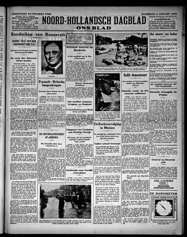 Noord-Hollandsch Dagblad : ons blad 1936-01-04