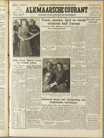 Alkmaarsche Courant 1956-02-01