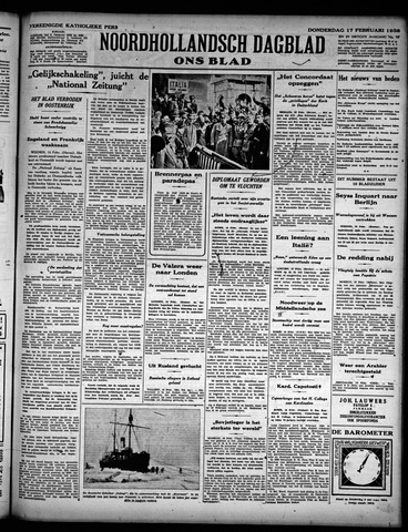 Noord-Hollandsch Dagblad : ons blad 1938-02-17