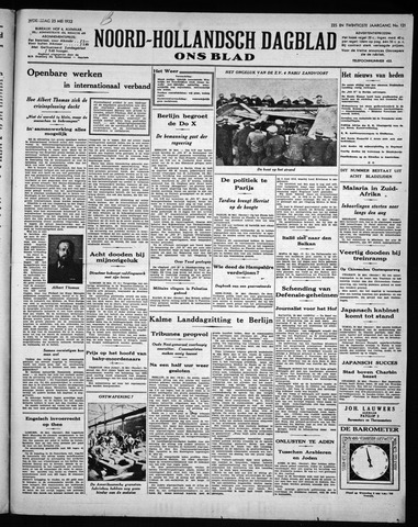 Noord-Hollandsch Dagblad : ons blad 1932-05-25