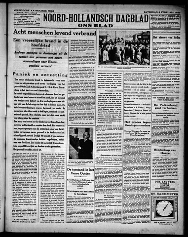 Noord-Hollandsch Dagblad : ons blad 1936-02-08