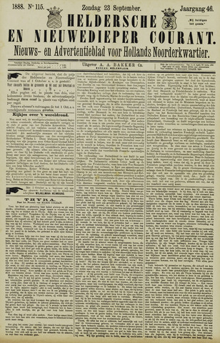 Heldersche en Nieuwedieper Courant 1888-09-23