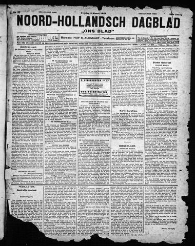 Noord-Hollandsch Dagblad : ons blad 1928-03-09