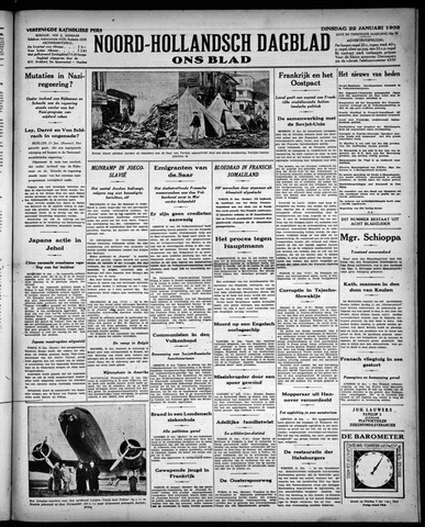 Noord-Hollandsch Dagblad : ons blad 1935-01-22