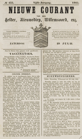 Nieuwe Courant van Den Helder 1865-07-29