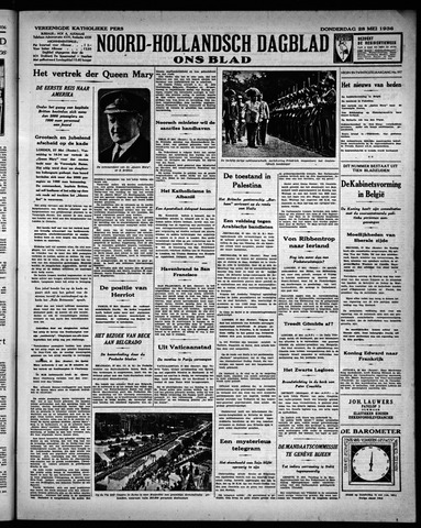 Noord-Hollandsch Dagblad : ons blad 1936-05-28