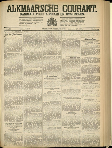 Alkmaarsche Courant 1932-02-12