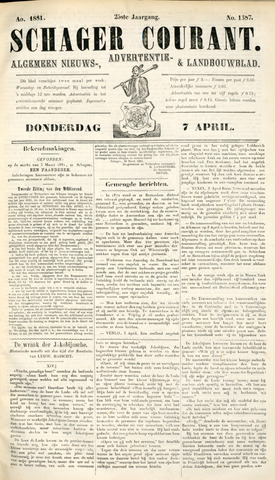 Schager Courant 1881-04-07