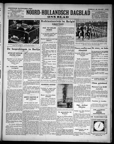 Noord-Hollandsch Dagblad : ons blad 1935-03-26