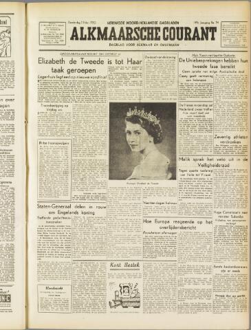 Alkmaarsche Courant 1952-02-07