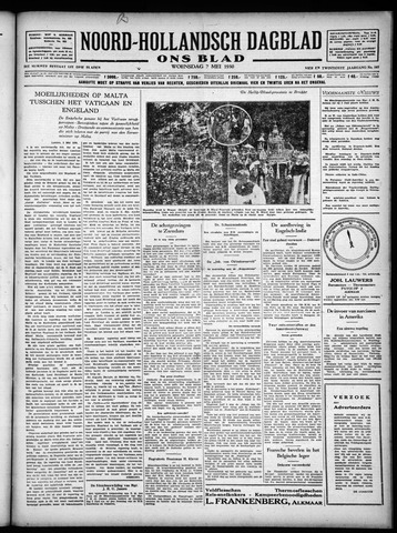 Noord-Hollandsch Dagblad : ons blad 1930-05-07
