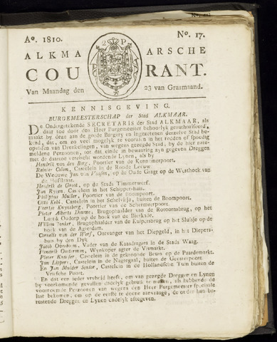 Alkmaarsche Courant 1810-04-23