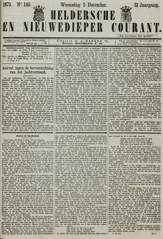 Heldersche en Nieuwedieper Courant 1873-12-03
