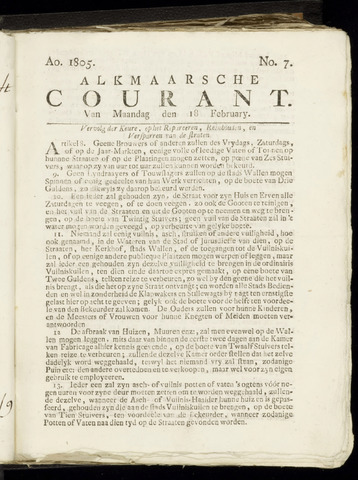 Alkmaarsche Courant 1805-02-18