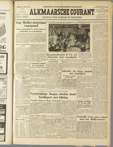 Alkmaarsche Courant 1956-06-06