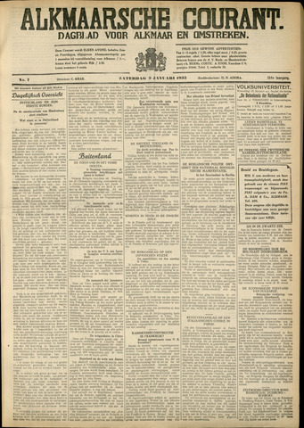 Alkmaarsche Courant 1932-01-09
