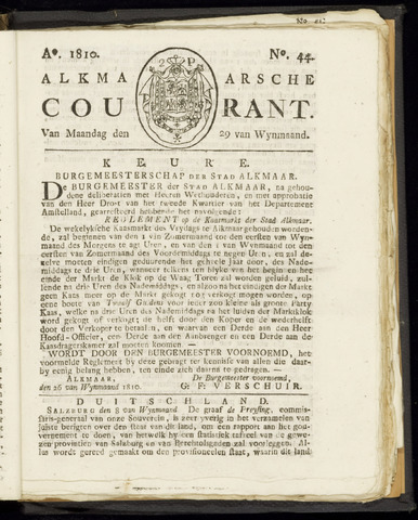 Alkmaarsche Courant 1810-10-29