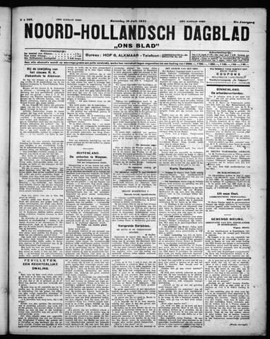 Noord-Hollandsch Dagblad : ons blad 1927-07-16