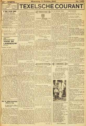 Texelsche Courant 1940-10-02