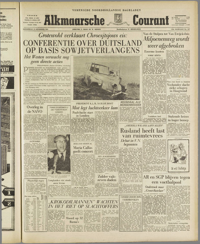 Alkmaarsche Courant 1958-11-13
