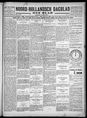 Noord-Hollandsch Dagblad : ons blad 1931-07-31