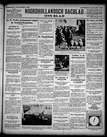 Noord-Hollandsch Dagblad : ons blad 1938-03-24