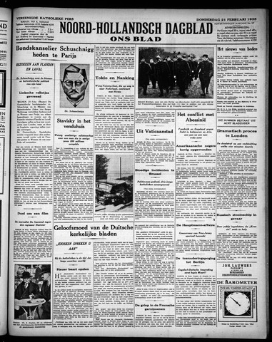 Noord-Hollandsch Dagblad : ons blad 1935-02-21