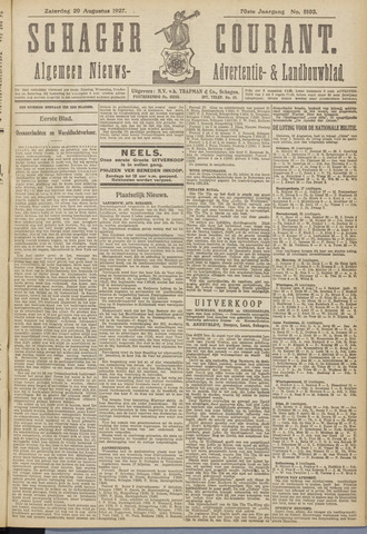 Schager Courant 1927-08-20