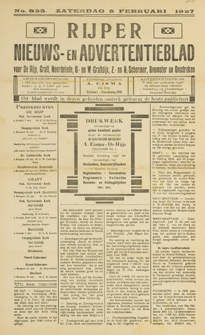 Rijper Nieuws- en Advertentieblad 1927-02-05