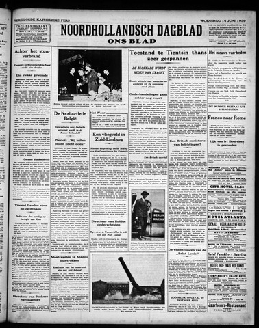 Noord-Hollandsch Dagblad : ons blad 1939-06-14