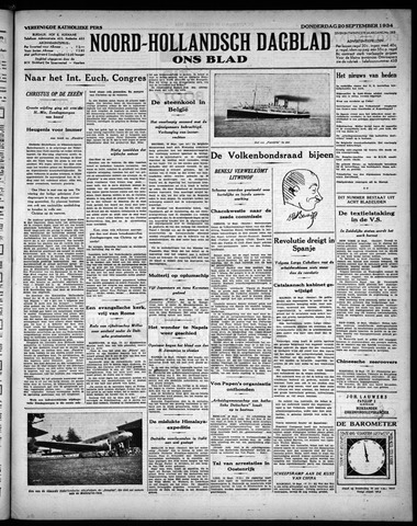 Noord-Hollandsch Dagblad : ons blad 1934-09-20
