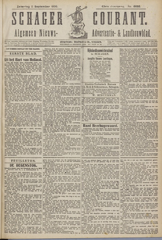 Schager Courant 1920-09-11
